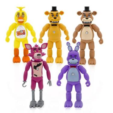 Imagem de Conjunto de figuras de ação WARMANSIN FNAF 5PCS com projeção aleatória