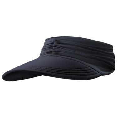 Imagem de Viseira Turbante Infantil Proteção UV50+ Preta Everly-Feminino