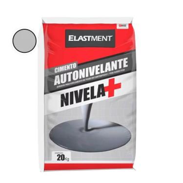 Imagem de Cimento Autonivelante Nivela 20Kg Cinza Elastiment - DRYLEVIS