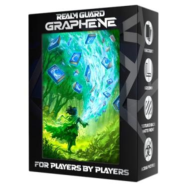Imagem de Realm Guard Graphene -100ct Textured Matte TCG/MTG Card Art Sleeves (Blue/Green Wizard)