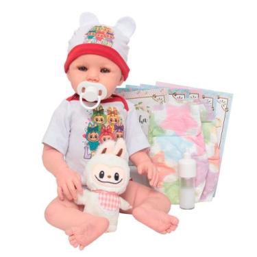 Imagem de Bebê Reborn Boneca Realista Princesa Recém Nascida 48cm - Cegonha Rebo