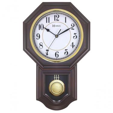 Imagem de Relógio De Parede Pêndulo Eletrônico Musical Gravatinha 5304 Ipê