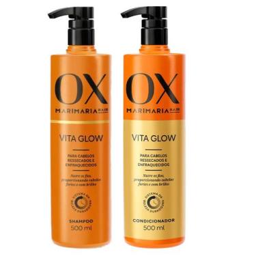Imagem de Kit OX Shampoo E Condicionador Mari Maria Vita Glow 500ml cada
