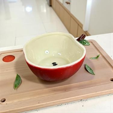 Imagem de Bowl de Maça Feito de Cerâmica 600ml Pintado á Mão Para Cozinha