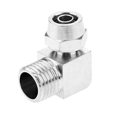 Imagem de 1/8"1/4" 3/8"1/2" thread o cotovelo pneumático encaixes rápidos conector de acoplador de acoplador de acoplador rápido Adaptador de conector 4mm-12mm YYDFPIIA (Color : PL8 02)