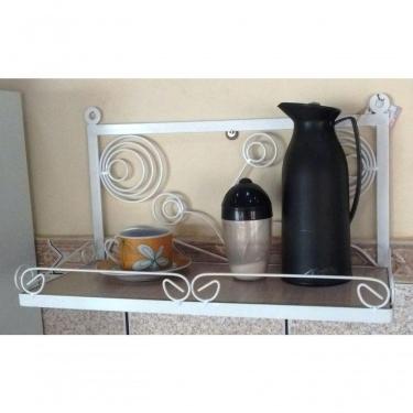 Imagem de Suporte Prateleira Em Ferro Cor Branca