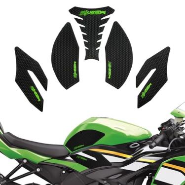 Imagem de CHILILI Pegas de tanque almofada de tanque para Kawasaki Ninja ZX-6R ZX6R ZX636 2009-2025 acessórios, com textura antiderrapante Aumenta a fricção almofada de tração Protetor do tanque de combustível