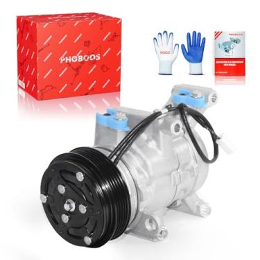 Imagem de PHOBOOS Compressor A/C com embreagem compatível com Mazda 3 2004-2009, 3 Sport 2009, 5 2006-2010, L4 2.0L/2.3L. Refrigeração rápida, baixo ruído, fácil instalação, Ref.CO-10759C, 58463