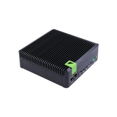 Imagem de seeed studio Dispositivo de IA reComputer Industrial J3011- Fanless Edge com módulo Jetson Orin Nano de 8 GB, caixa de alumínio com resfriamento passivo, 2xRJ45 GbE, 1xRS232/RS-422/RS-485, 4xDI/DO,