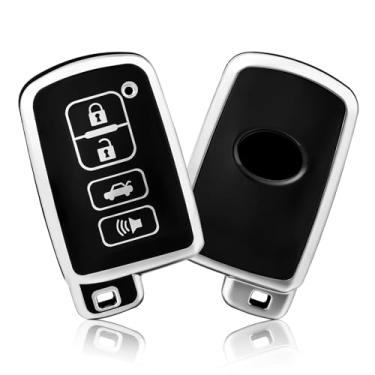 Imagem de Porta-chaves para Toyota Tundra Tocoma Sequoia 4Runner Highlander RAV4 Camry Corolla Avalon 4 botões