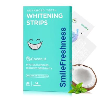 Imagem de SmileFreshness Tiras de clareamento dental, tratamentos de 14 dias clinicamente comprovados para clareamento dental visível e acessível, clareamento de cuidados com o esmalte, fórmula de sensibilidade