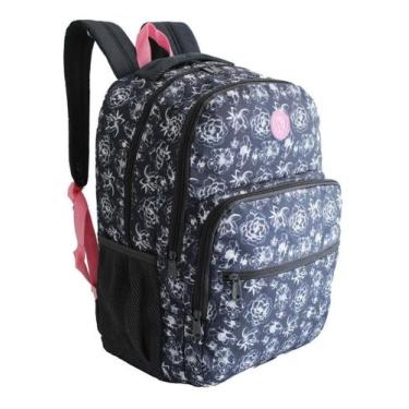 Imagem de Mochila Femina Escolar Denlex Estampada Juvenil Resistente