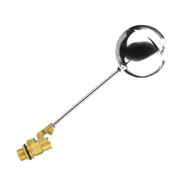 Imagem de Bola flutuante para tanque - Adaptador de enchimento automático - Bola flutuante bidirecional resistente para sistema de irrigação ao ar livre RV jardim garagem torre de água industrial