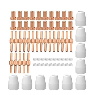 Imagem de Pontas de eletrodos de corte e anéis servem para peças de cortador de plasma HITBOX HBC55 HBC5500