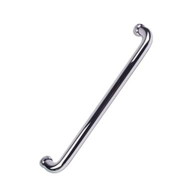 Imagem de Maçaneta de porta deslizante de aço inoxidável, maçaneta de porta de vidro dupla face antiderrapante forte, maçaneta de porta de celeiro de 46,5 cm (cor: prata, tamanho: prata)