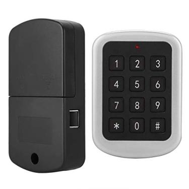 Imagem de Fechadura eletrônica com código de senha de segurança doméstica