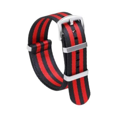 Imagem de Pulseira De Relógio De Nylon Verde 18/20/22mm Alta Densidade Militar E