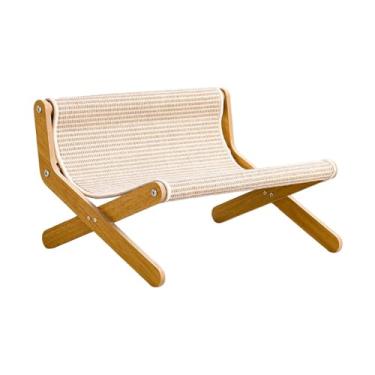 Imagem de Ioensy Cama elevada para gatos, rede de descanso, cadeira para arranhar, berço para pets, Sisal