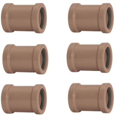 Imagem de Luva De Correr 25Mm Pvc Para Encanamento Akato Kit 06 Un