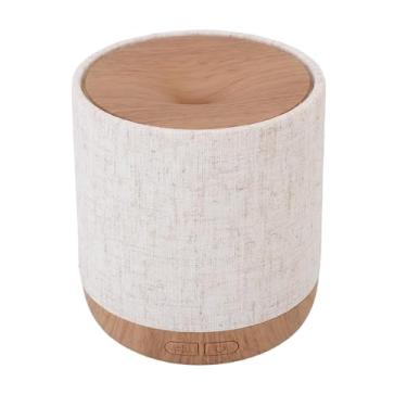 Imagem de Luocute Difusor de óleo Essencial de 200ml, Abajur de Tecido, Base de Grãos de Madeira, Difusor de Aromaterapia Com Desligamento Automático e Operação Silenciosa, para Quarto de Casa e
