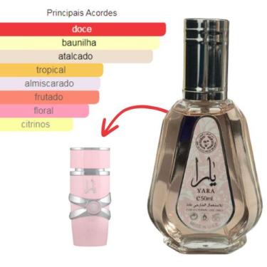 Imagem de Perfume Árabe Feminino Yara de Lattafa -50ml