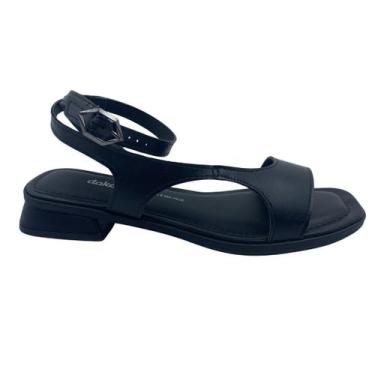 Imagem de Sandália Salto Baixo Bloco Dakota Preta 8873 - Preto 36, Preto, 36