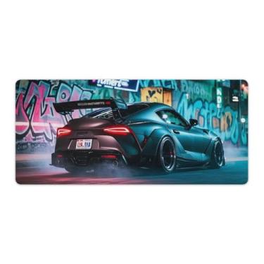 Imagem de HouLaiZhe Modificado JDM Car SUP Extreme Speed ​​Drift Gaming Mouse Pads JDM Car Desk Pads Grandes Mousepads para teclado de mesa, computador Mat40 x 90 cm