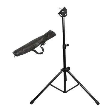 Imagem de MERIGLARE Suporte portátil para bateria de 8 polegadas, ideal para bateristas, incluindo suporte para caixa e pad de prática.