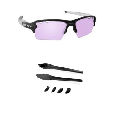 Imagem de Handwith Kit de 1 par de meias de silicone macio para óculos de sol para óculos de sol Oakley Flak 2.0 GG/Flak 2.0/Flak 2.0 XL ajuste asiático, antiderrapante, ajuste confortável, óculos de nariz e