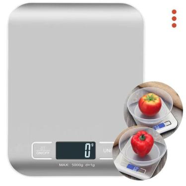 Imagem de Medidor Digital Profissional Cozinha 10Kg Balança Aço Inox - Kapbom