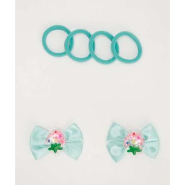 Imagem de Kit 6 Peças Presilhas E Elástico De Cabelo Infantil Ma-91835 - MARISA,