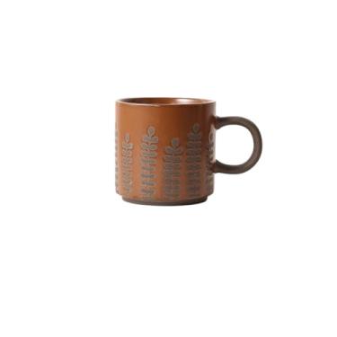 Imagem de Caneca de chá Large Capacity Retro Ceramic Mug Lace Coffee Cup 350ml Xícaras de café
