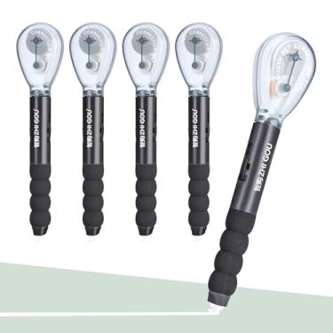 Imagem de Temiary 4 peças de caneta de fita corretiva branca, canetas de fita de 6 m, secagem instantânea, aplicador fácil de usar para material de escritório escolar (preto)