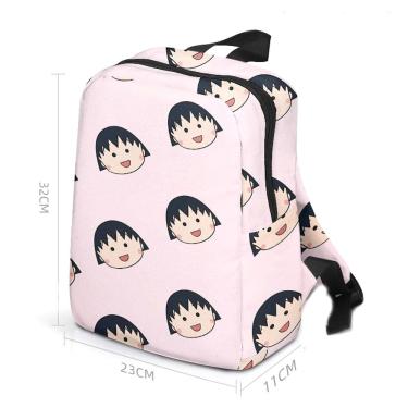 Imagem de Mochila escolar infantil Chibi Marukochans 23x11x32cm