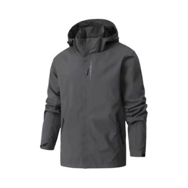Imagem de Jaqueta Masculina Impermeável Com Capuz Leve E À Prova De Vento Para C
