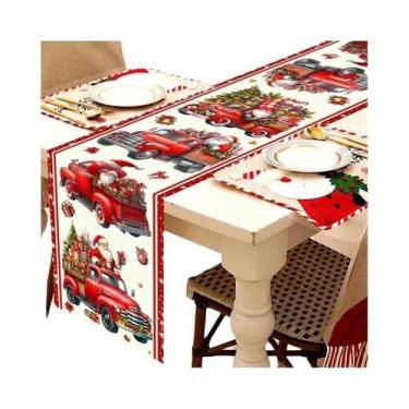 Imagem de Caminho De Mesa De Natal Decoração Para Casa Decoração De Mesa De Nata