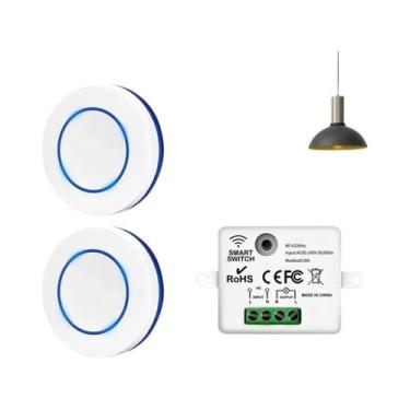 Imagem de Interruptor De Luz Sem Fio RF433Mhz 10A Com Controle Remoto, Painel De