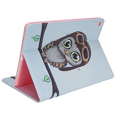 Imagem de Tangxi Capa Portátil para Tablet, Capa de Couro Pu Com Proteção Universal 360 Com Função de Suporte, para Tablet Ios de 9,7 Polegadas (Coruja)