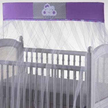 Imagem de Mosquiteiro para berço tela protetora com bando para berço americano e