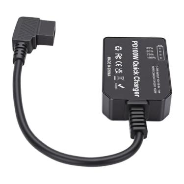 Imagem de Luqeeg D Tap para Adaptador de Energia Tipo C, Carregador Rápido Bidirecional de 100 W, de Gerenciamento de Bateria, Controle Inteligente de Exibição de Bateria Em Tempo Real para