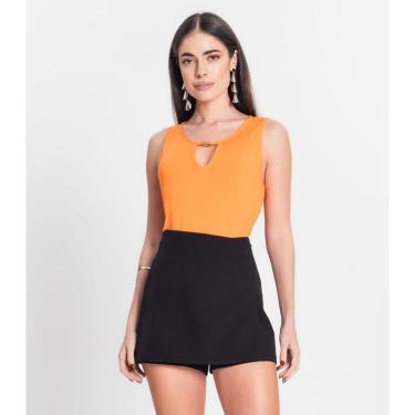 Imagem de Blusa Feminina Lisa Infinita Cor Laranja-Feminino