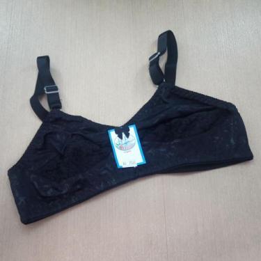 Imagem de Sutiã Reforçado Lycra 02 - Saulo Lingerie, Preto, 48