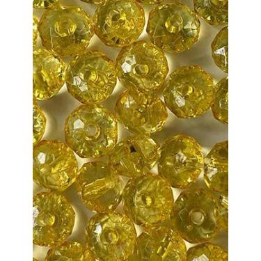 Imagem de Rondela Cristal Acrílico/ Amarelo Escuro Transparente 8mm aprox.2000 p