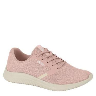 Imagem de Tenis Feminino Activitta Academia Leve Caminhada 4834.100 - Rosa/Branco Off - 38-Feminino