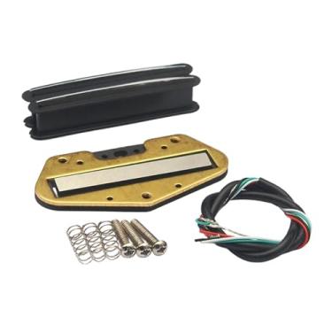 Imagem de Esquirla Captador Mini Humbucker, Alto Ganho, Leve, Fácil de Instalar, Compacto, para Guitarra Elétrica com Trilho Duplo, Preto