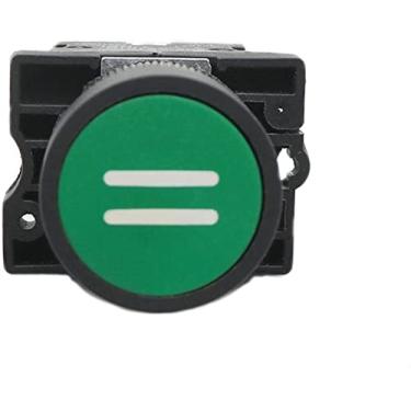 Imagem de MGTCAR Botão Start Stop de 22 mm com o símbolo de seta XB2 botão de interruptor de toque plano botão momentâneo botões de pressão (cor: verde) (cor: verde dois)