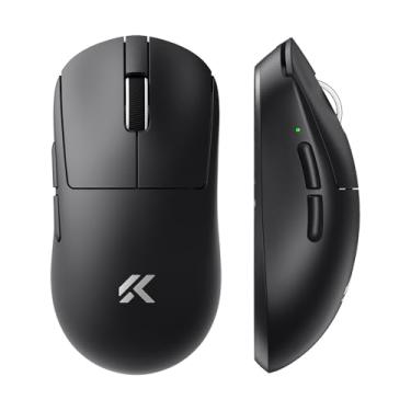 Imagem de MCHOSE Mouse para jogos A7 V2 Ultra Wireless para Esports 59 g, PAW3950 TI, 42K DPI, taxa de sondagem dupla de 8K TOPSPEED, vida útil da bateria de 130 horas PC/Mac preto