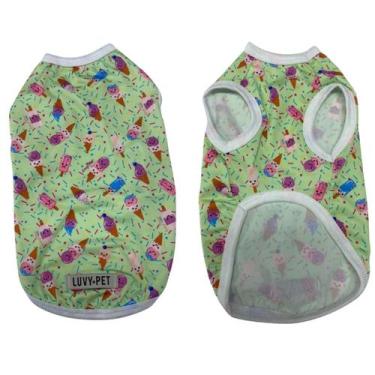 Imagem de Roupa Para Cachorro Unissex DRY Fit UV Porte Grande Sorvetinhos Tamanh