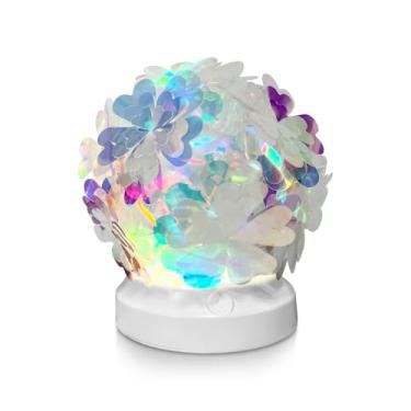 Imagem de Luz de Noite Mesa Cama Quarto Aurora Boreal Mudança Cor Deslumbrante Alta Ambiente Sombra Romântica Lâmpada Três Temperaturas