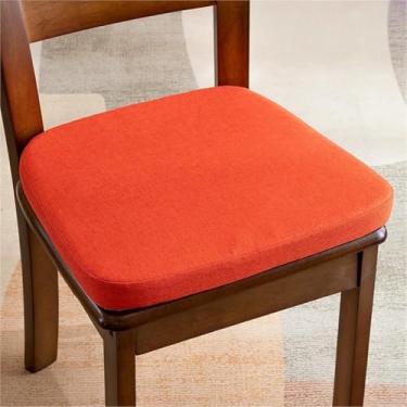 Imagem de Almofadas para Cadeiras de Jantar, Conjunto de 2, Almofadas Grossas Antiderrapantes para Assento de Sala de Jantar, Almofadas de Assento Removíveis, para Cozinha, Sala de Jantar e Escritório